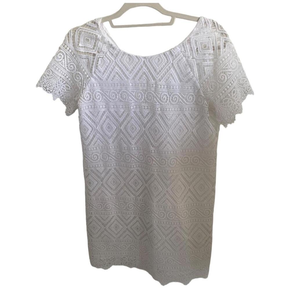 $158 Madewell Lyric White Crochet Lace Dress Size 2 - Picture 8 of 13
